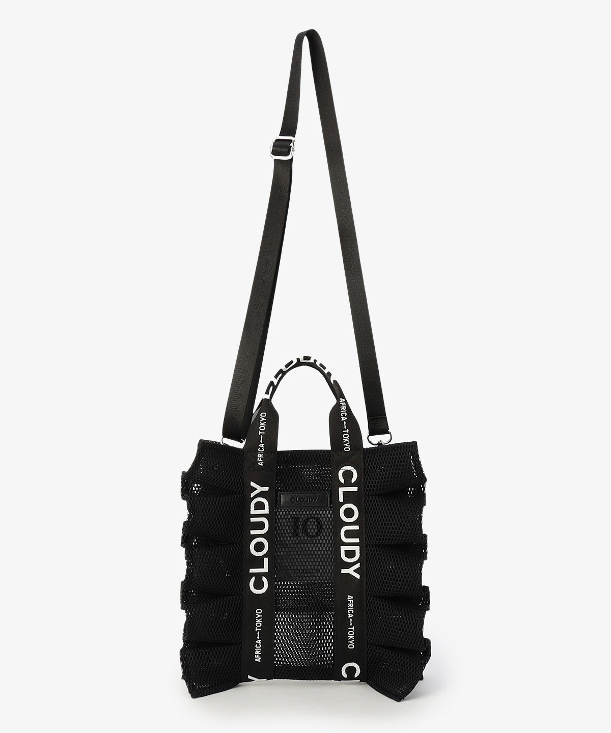 Mesh Frill Bag BLACK