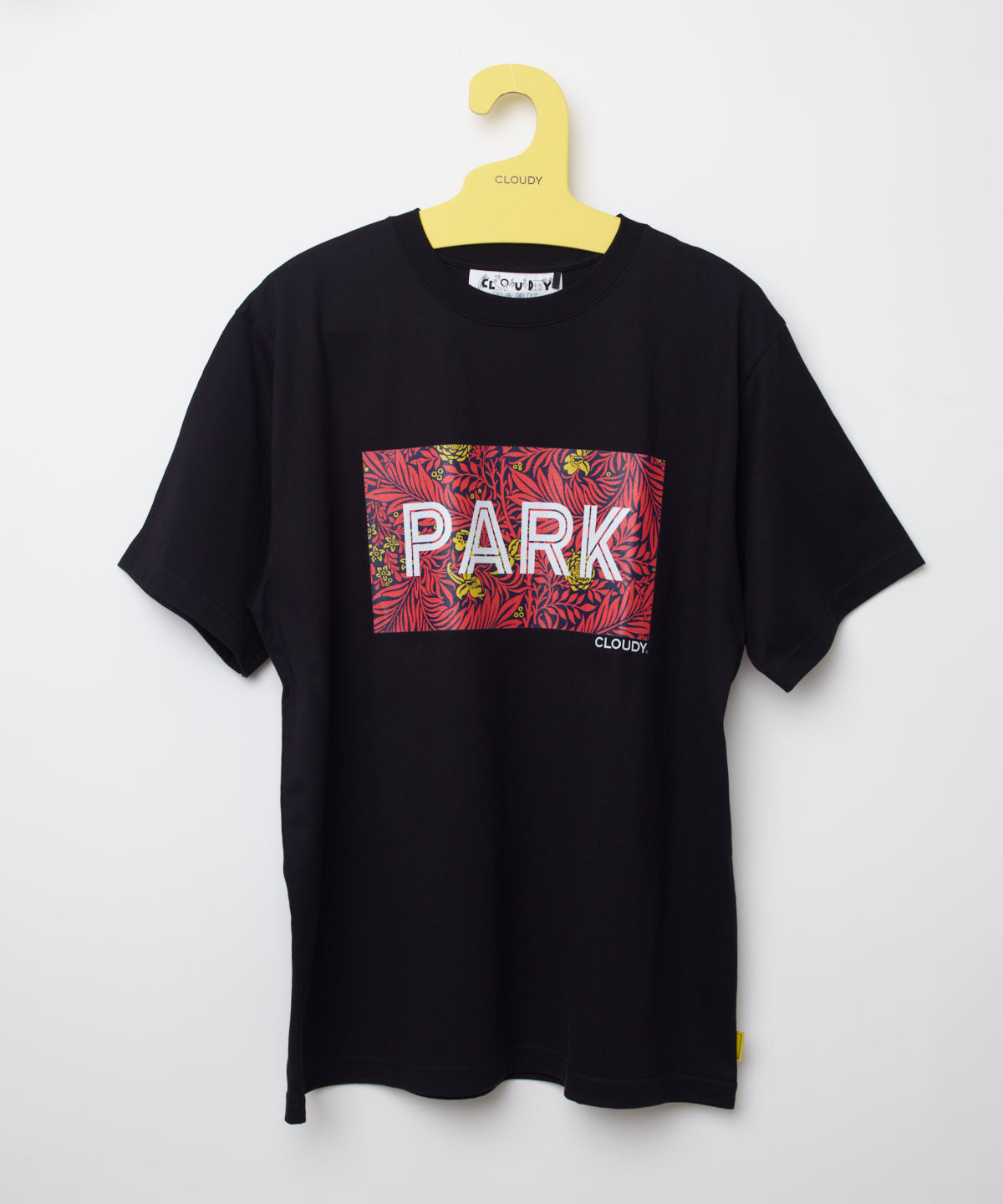 Park T-shirts Front PARK Print Half Sleeve BLACK