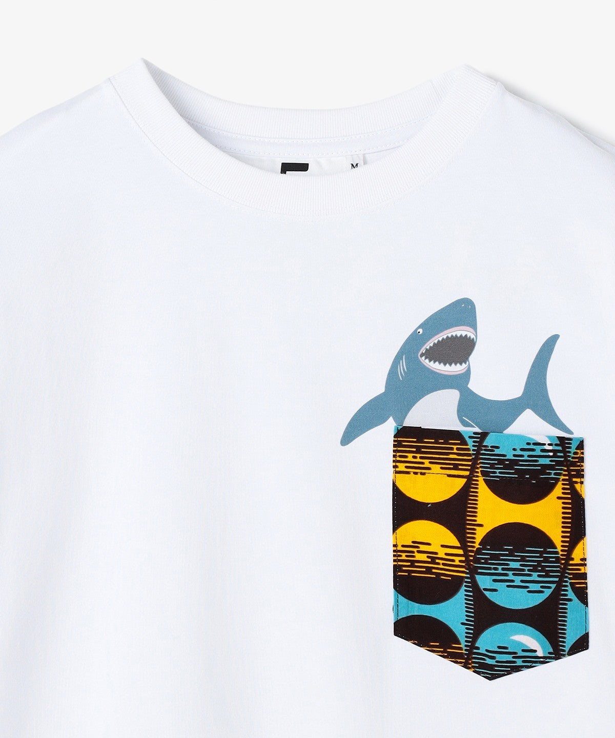 ポケットTシャツ Shark WHITE