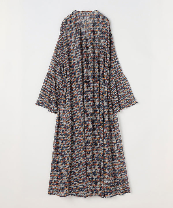 Chiffon Long Cardigan ORANGE