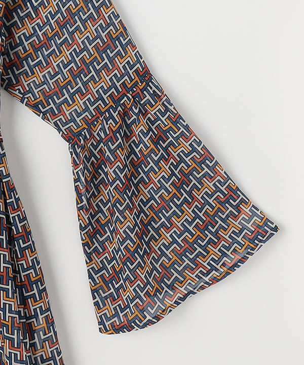 Chiffon Long Cardigan ORANGE