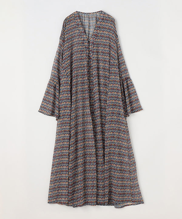 Chiffon Long Cardigan ORANGE