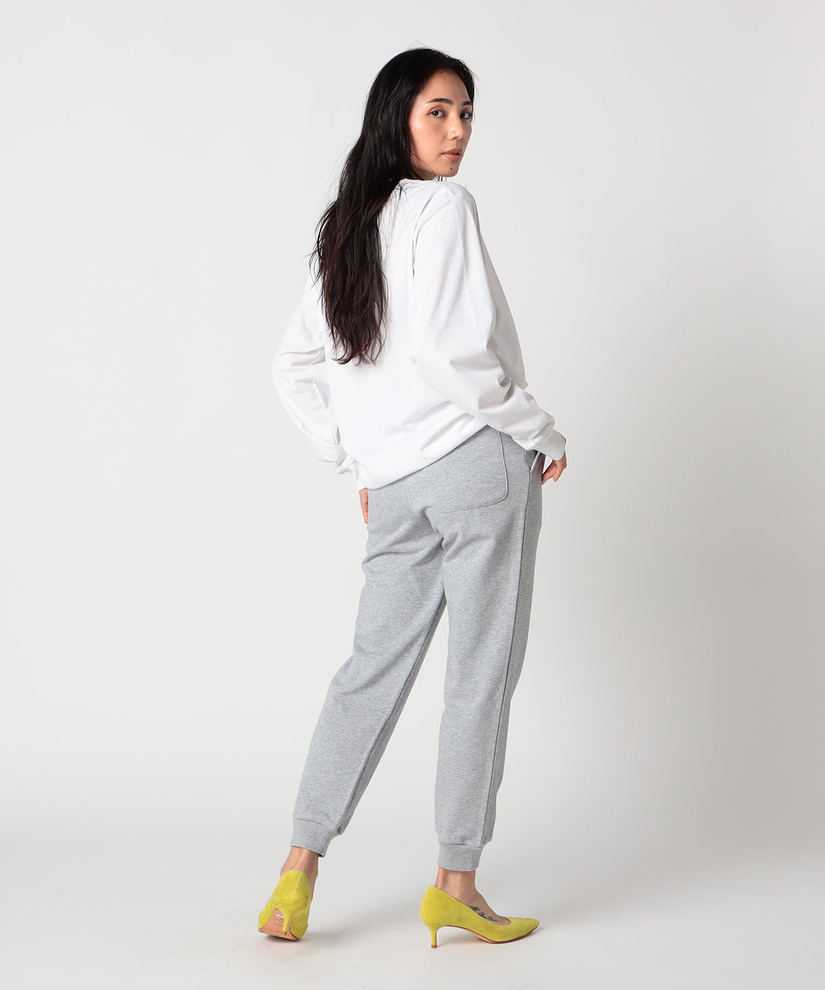 Long Sleeve Pocket T-SHIRTS 103 WHITE