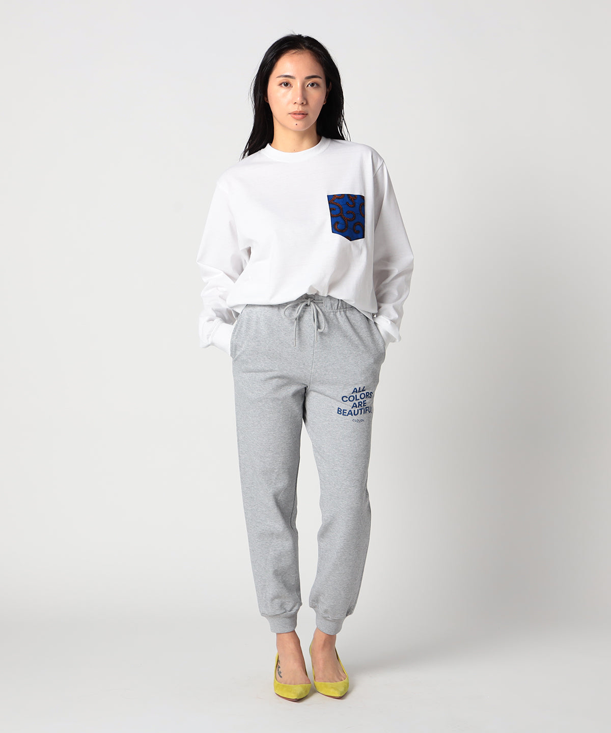 Long Sleeve Pocket T-SHIRTS 103 WHITE