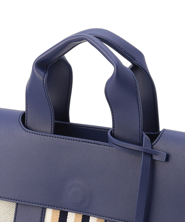 Two Tone Kente Bag (Medium) NAVY