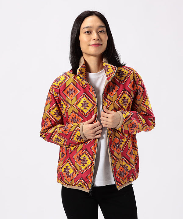 リバーシブルボアブルゾン ベージュ