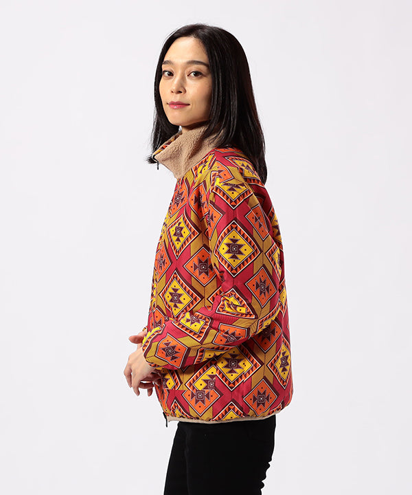 リバーシブルボアブルゾン ベージュ