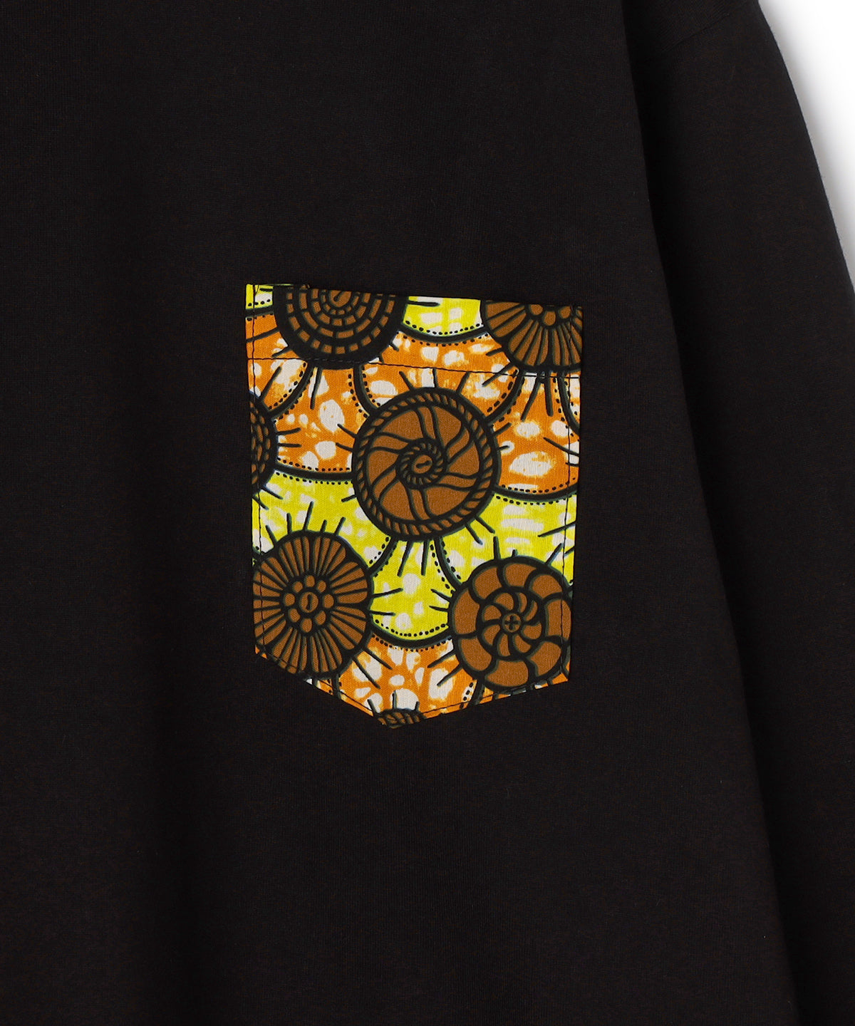 Long Sleeve Pocket T-SHIRTS 006 BLACK