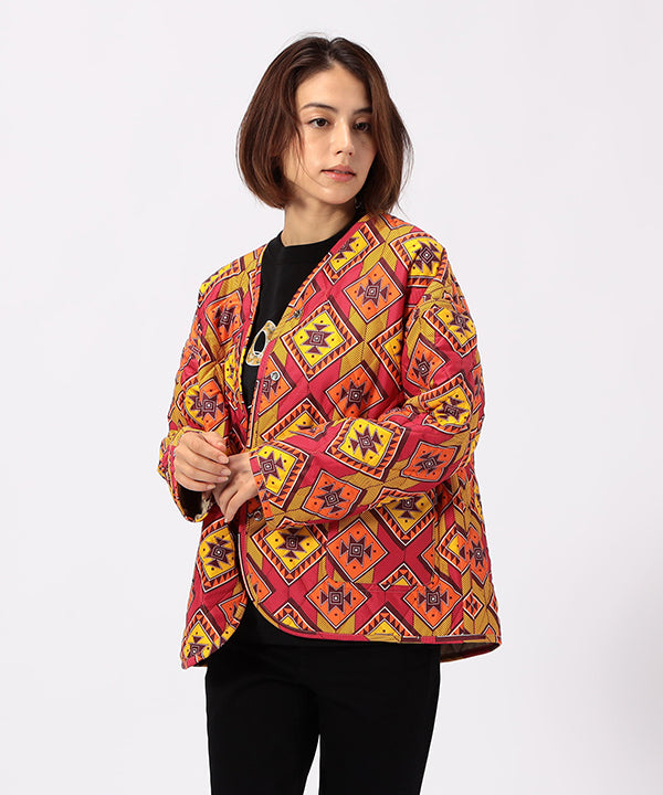 Recycled Reversible Quilting Jacket BEIGE