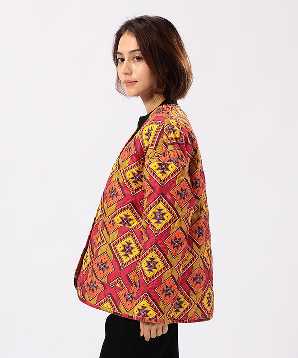 Recycled Reversible Quilting Jacket BEIGE