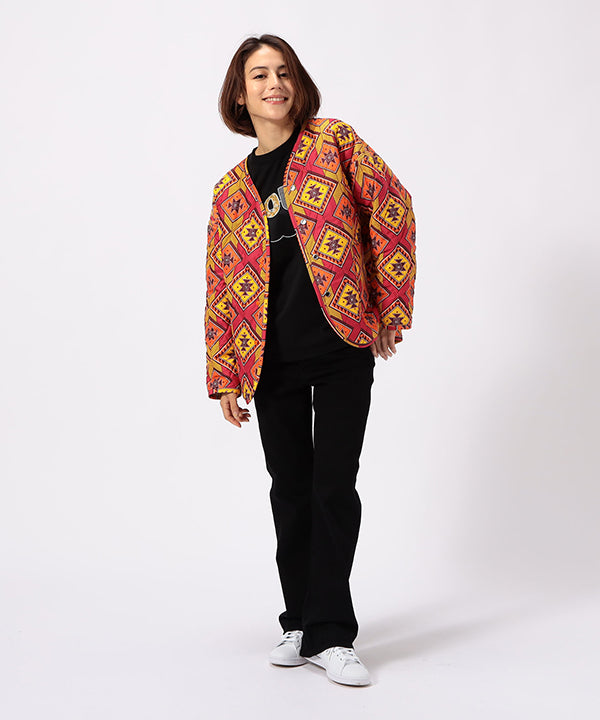 Recycled Reversible Quilting Jacket BEIGE
