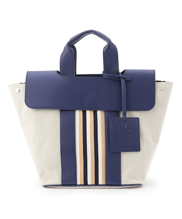 Two Tone Kente Bag (Medium) NAVY