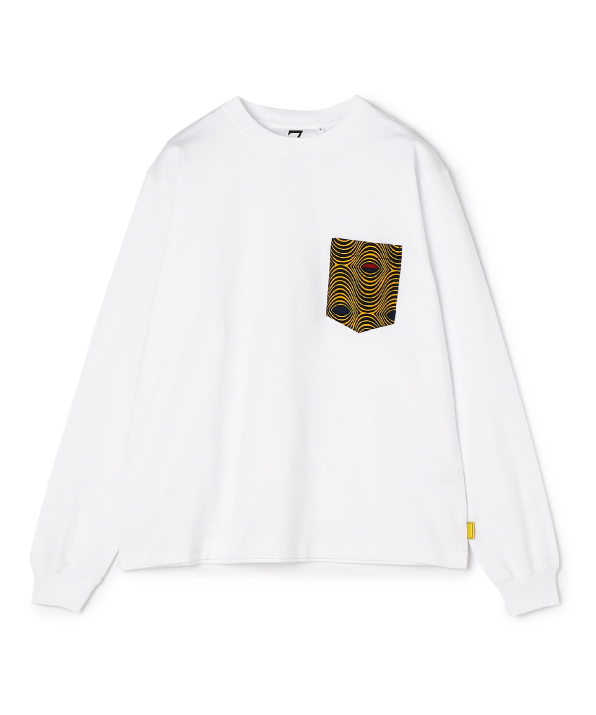 Long Sleeve Pocket T-SHIRTS 001 WHITE