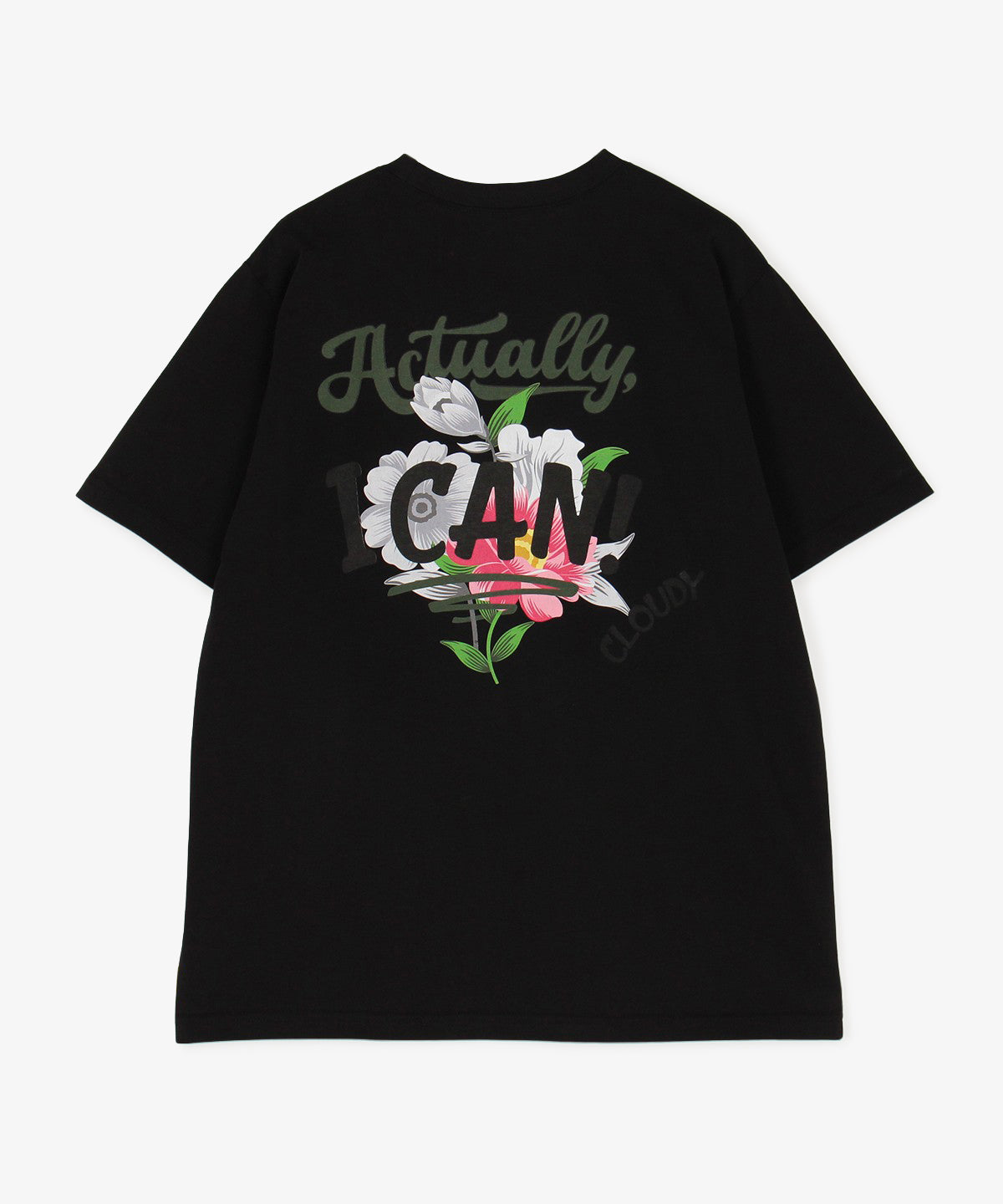 Lunch T-shirt ACTUALLY, I CAN BLACK