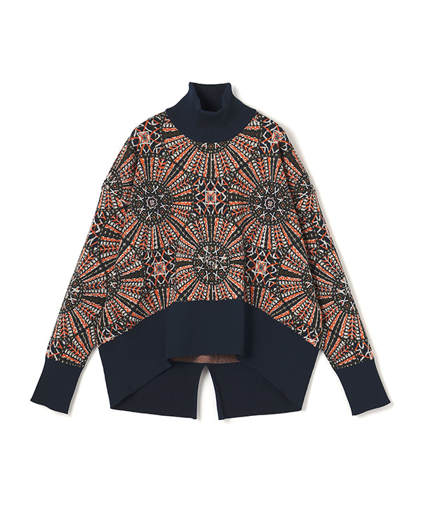 Recycled Dolman Knit Sweater BLUE