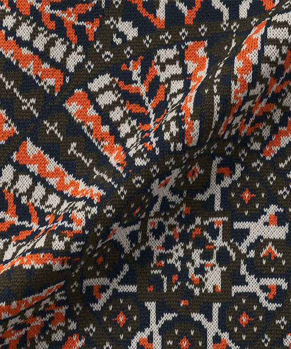 Recycled Dolman Knit Sweater BLUE