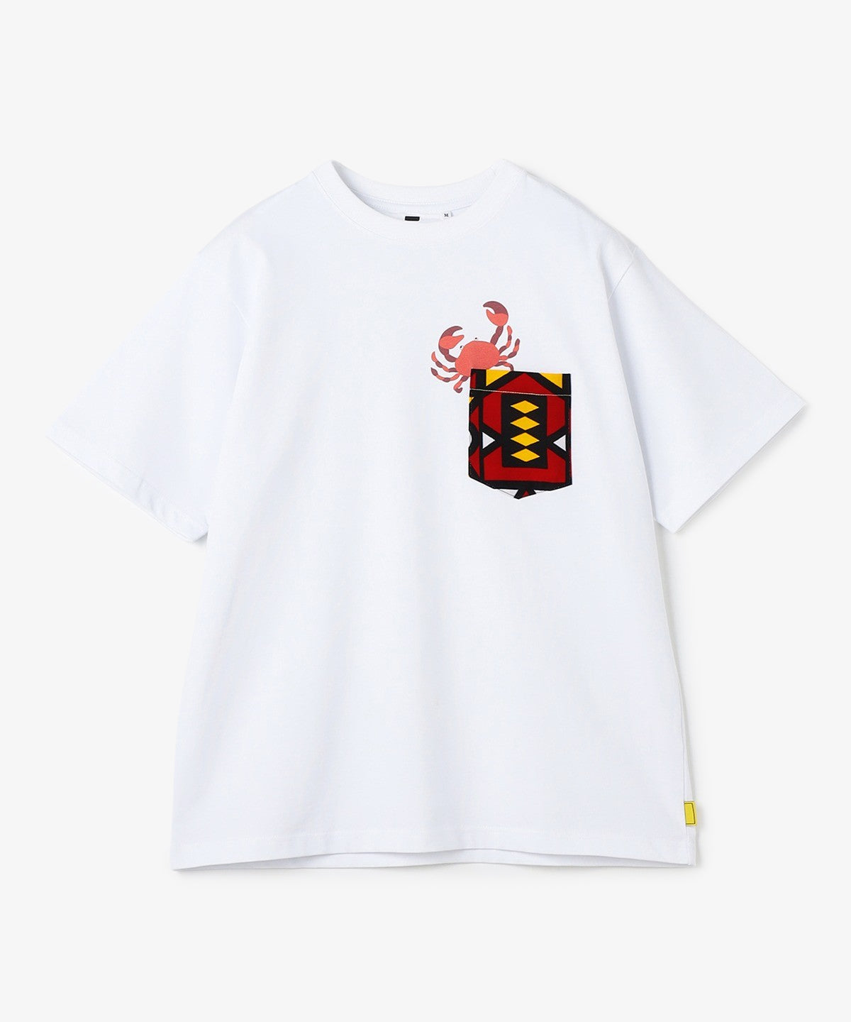 ポケットTシャツ Crab WHITE
