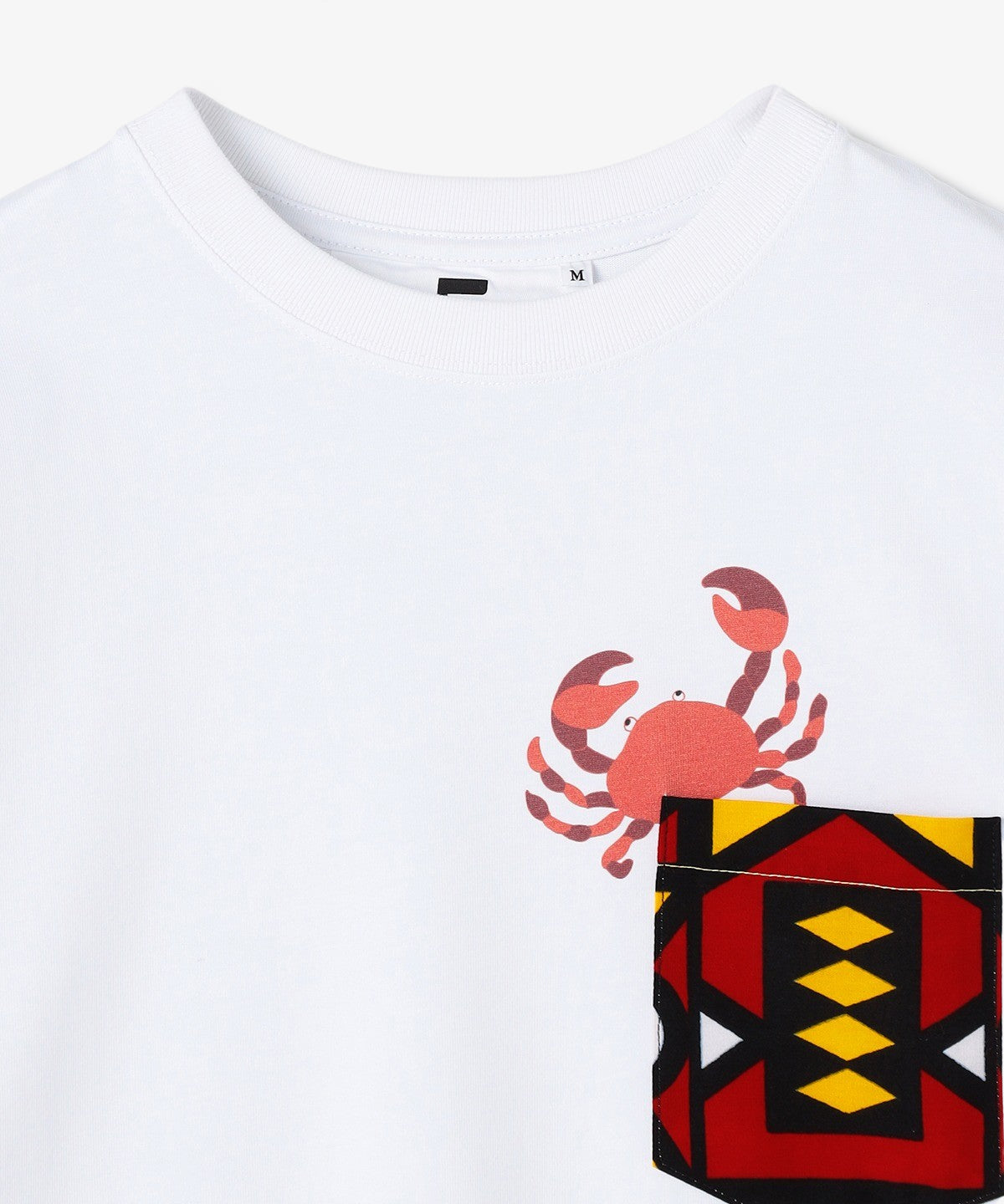 ポケットTシャツ Crab WHITE