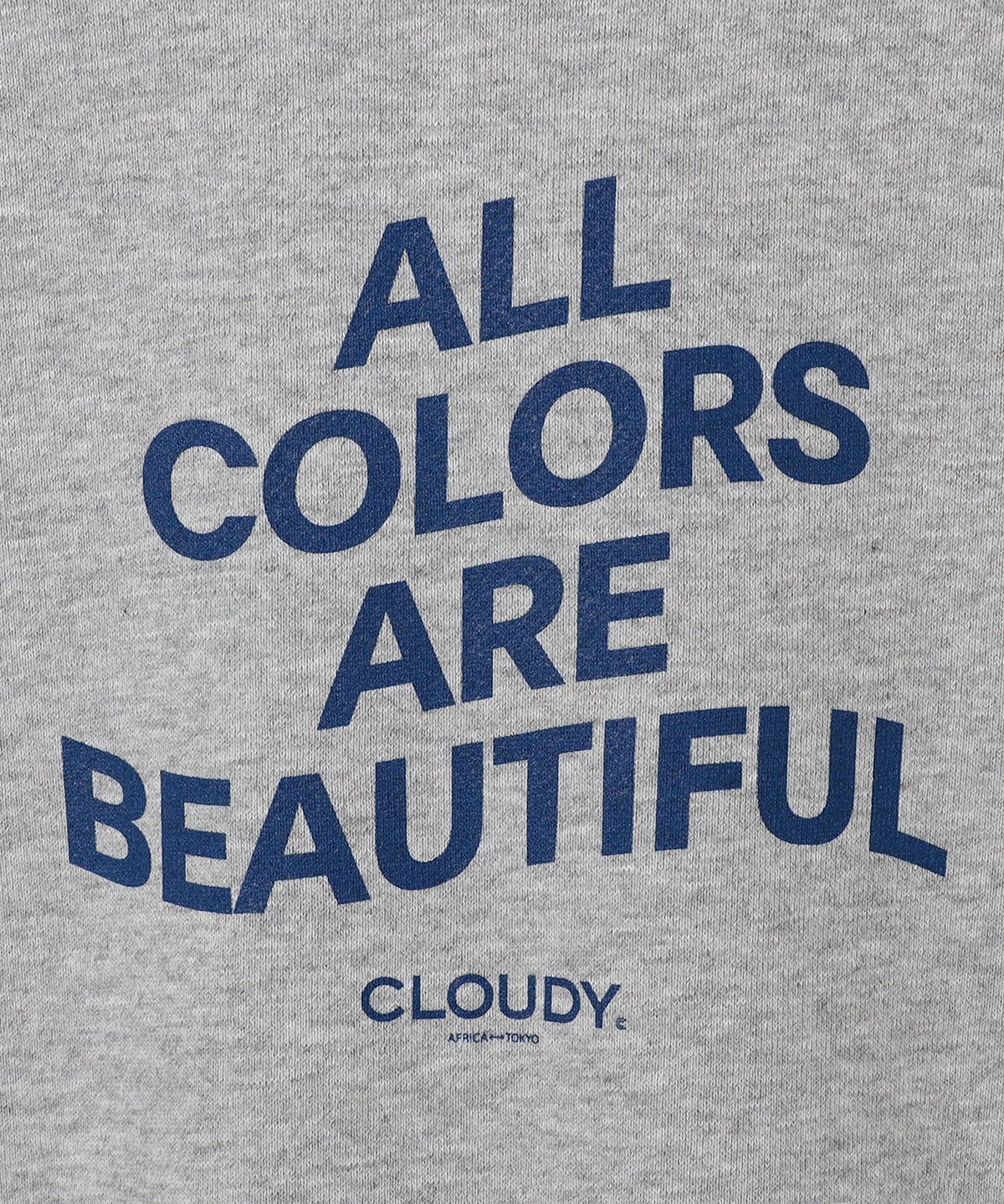スウェットパーカー ALL COLORS ARE BEAUTIFUL グレー