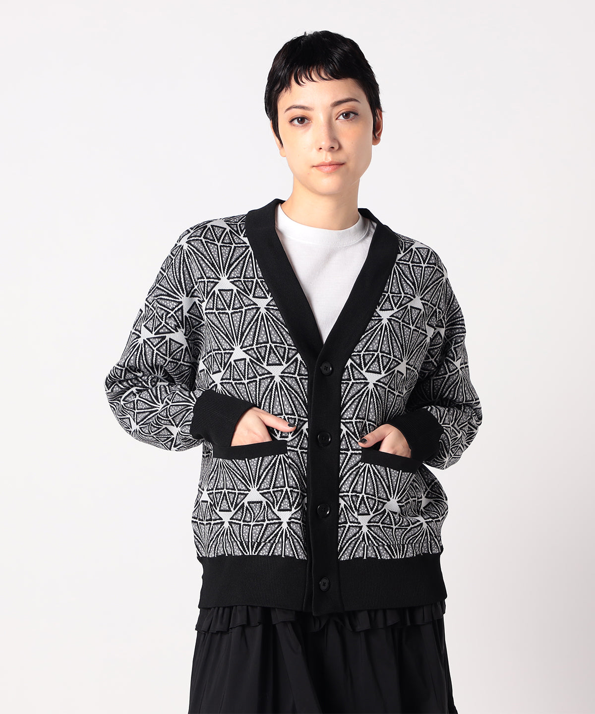Knit Cardigan BLACK