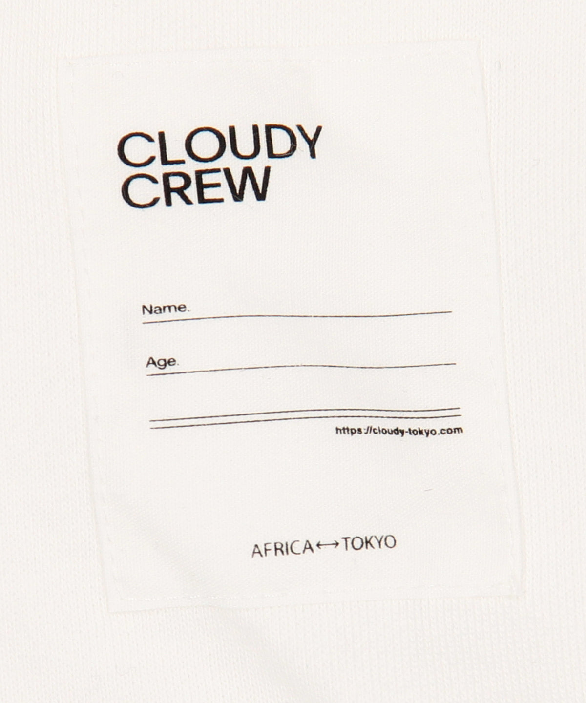 スウェットシャツ THIS IS OUR CLOUDY ホワイト
