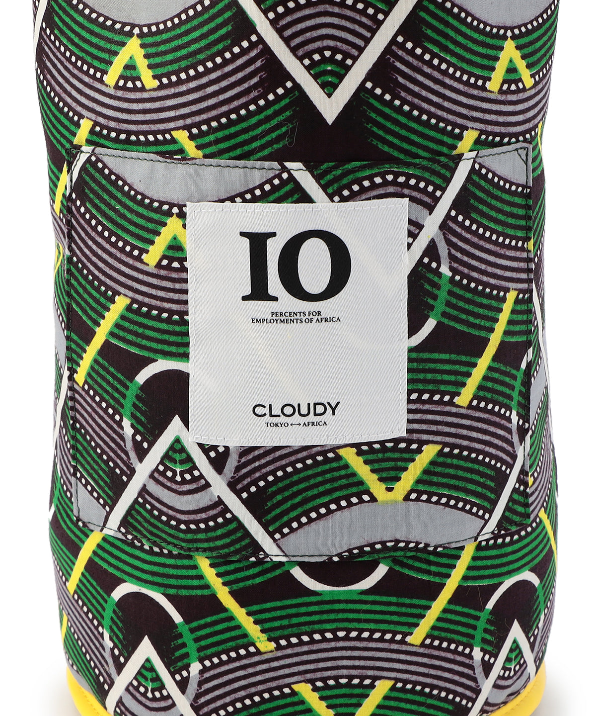 エコファードローストリングバッグ(Mサイズ) イエロー