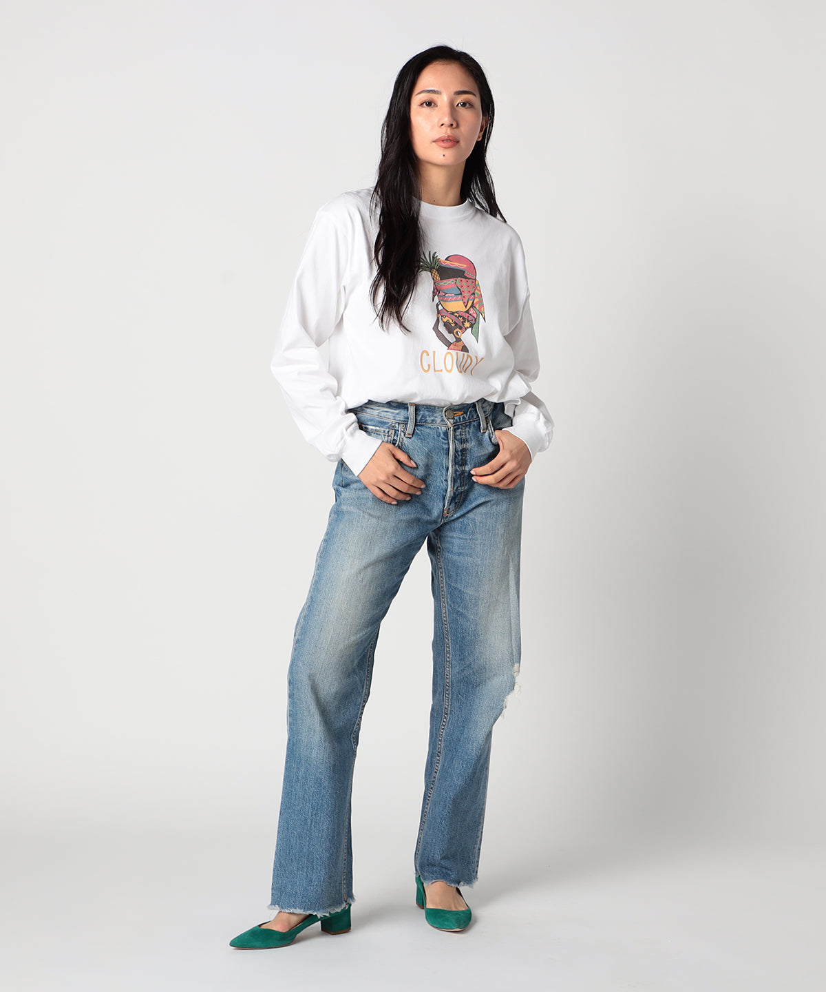 Long Sleeve T-Shirts Ghana Woman WHITE