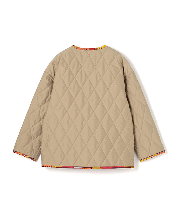 Recycled Reversible Quilting Jacket BEIGE