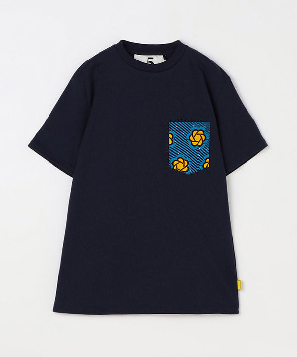 Pocket T-SHIRTS Uneck 376 NAVY