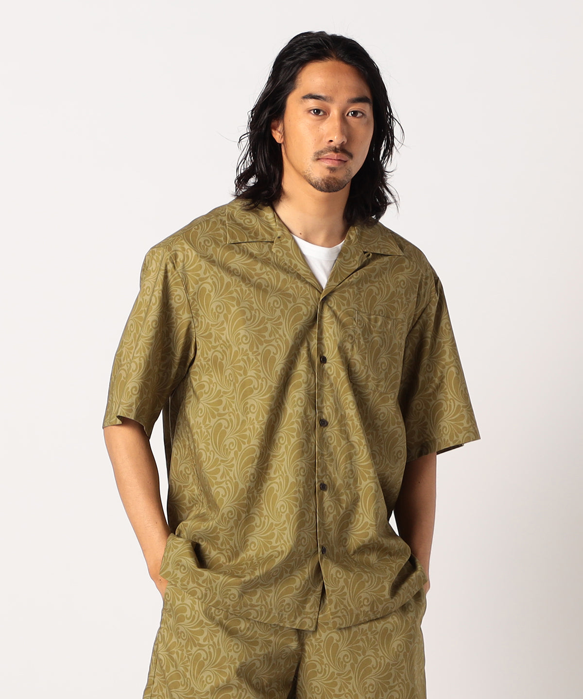 African Textile Shirt BROWN