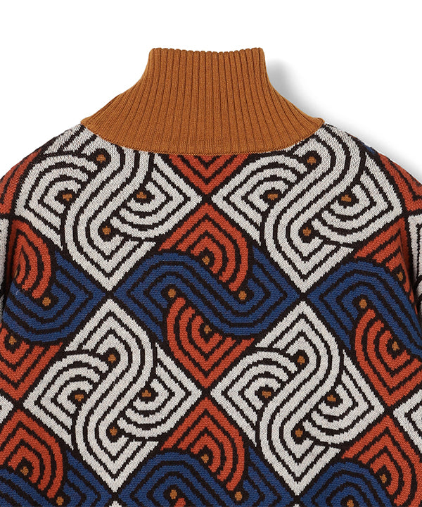 Wool/Nylon Dolman Knit Sweater RED