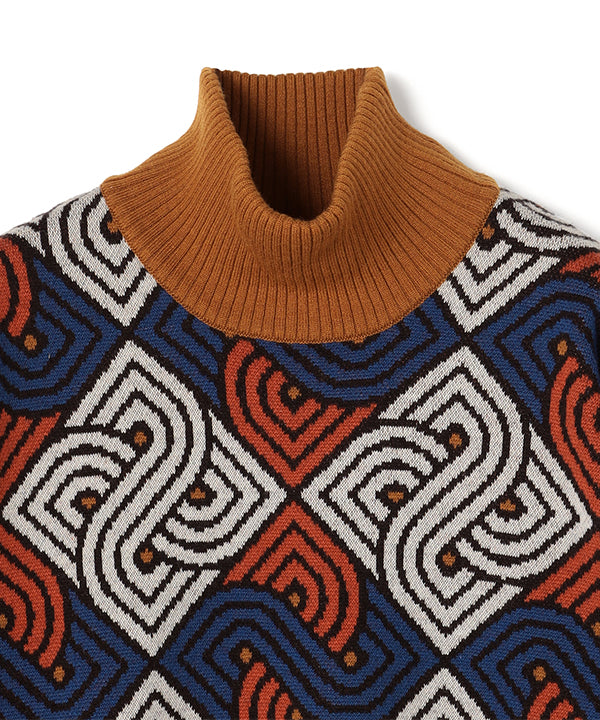 Wool/Nylon Dolman Knit Sweater RED