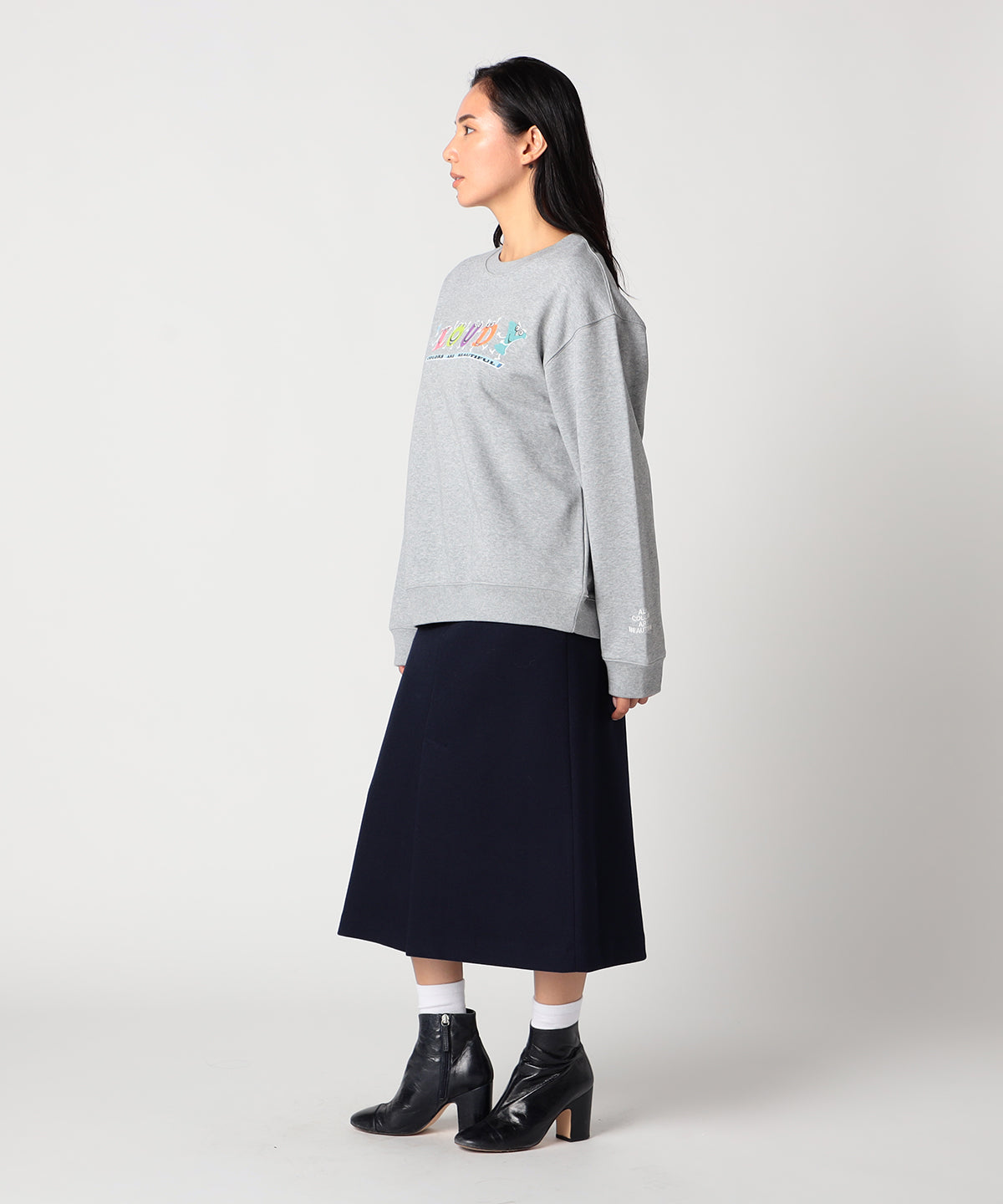 スウェットシャツ CLOUDY characters グレー