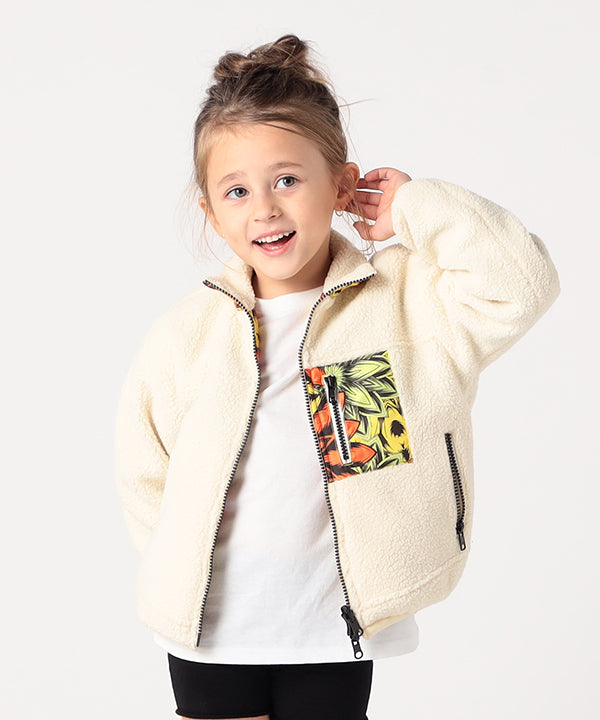 Kids Recycled Reversible BOA Blouson OFFWHITE