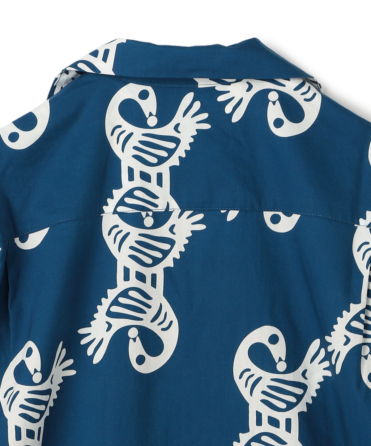 African Textile Shirt BLUE