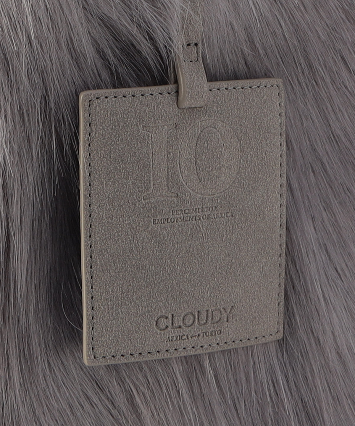 エコファーロゴハンドルトートバッグ (Lサイズ) グレー