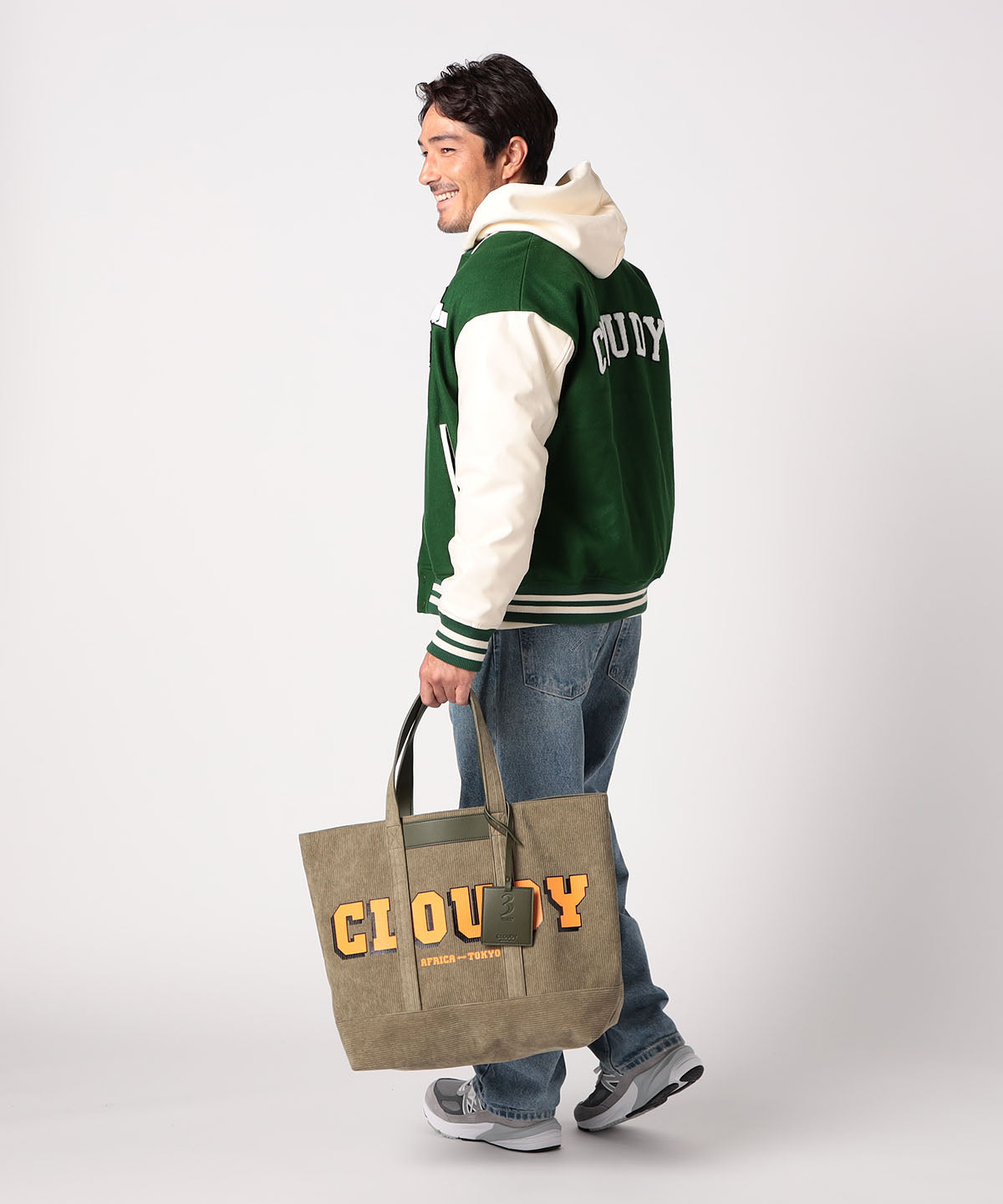 Corduroy Tote Bag (Large) KHAKI