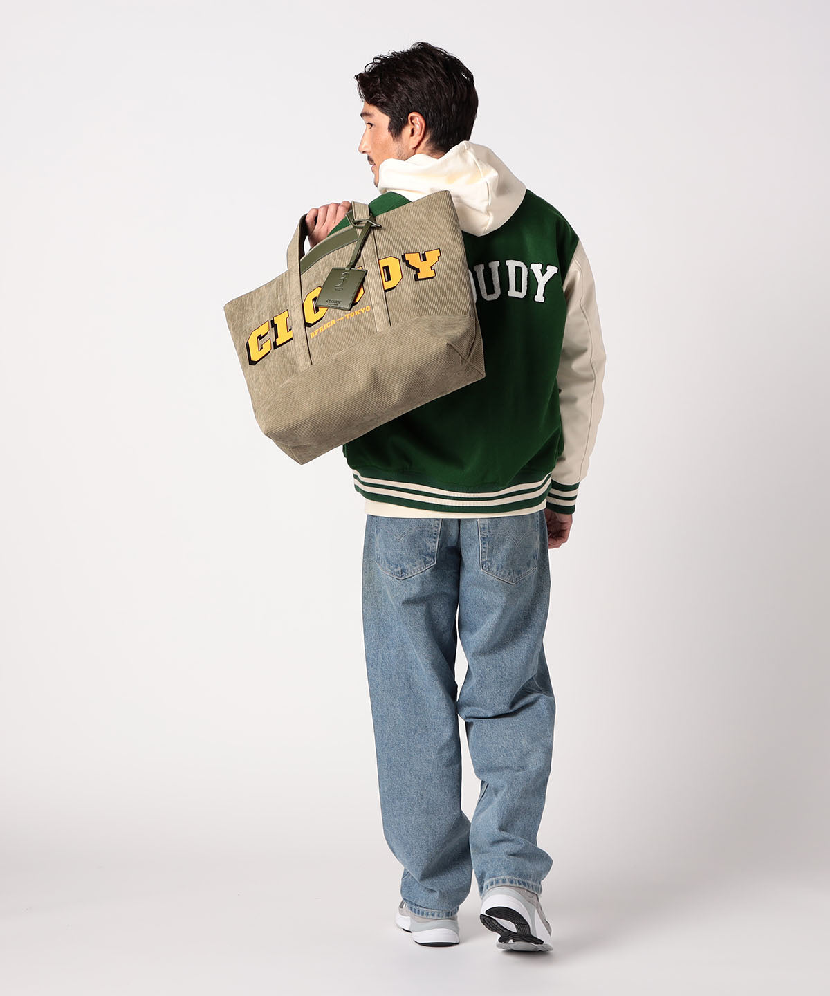Corduroy Tote Bag (Large) KHAKI