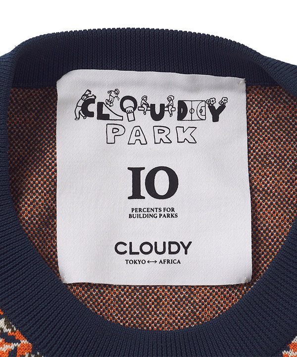 Kids Recycled Knit Sweater BLUE