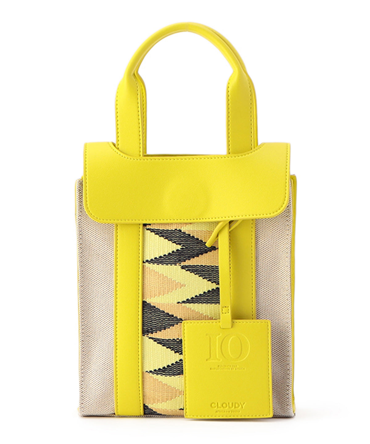 Two Tone Kente Shoulder Bag (Small) YELLOW