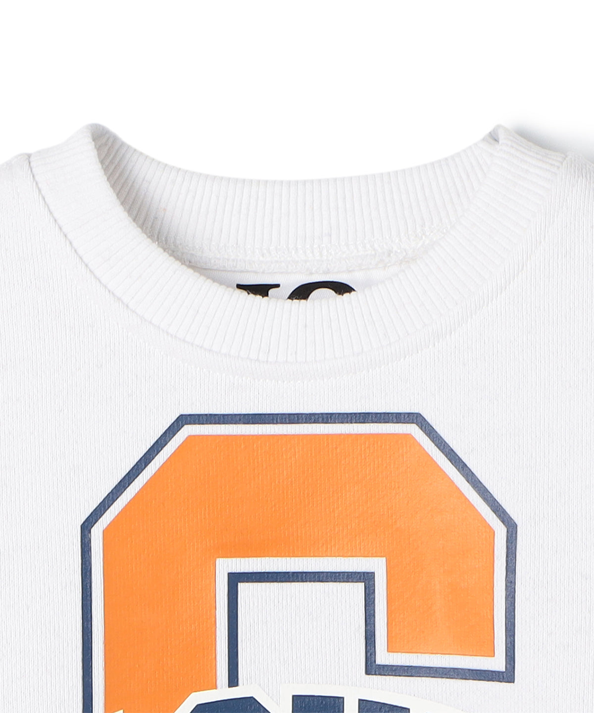 Kids Recycle Sweat Shirts Big-C WHITE