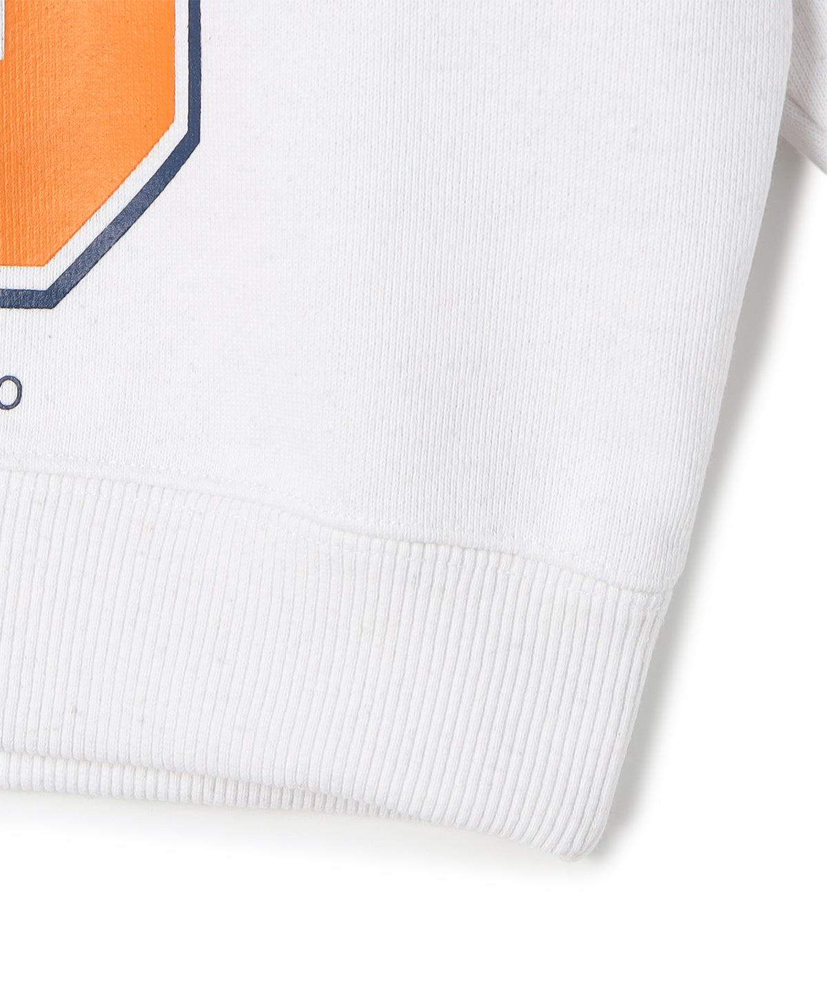 Kids Recycle Sweat Shirts Big-C WHITE