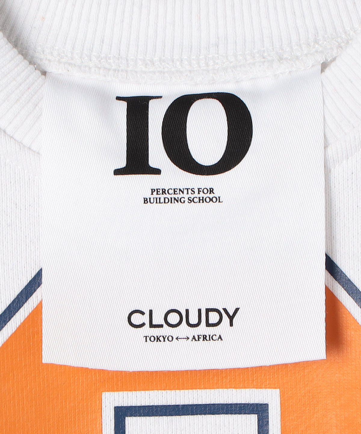 Kids Recycle Sweat Shirts Big-C WHITE