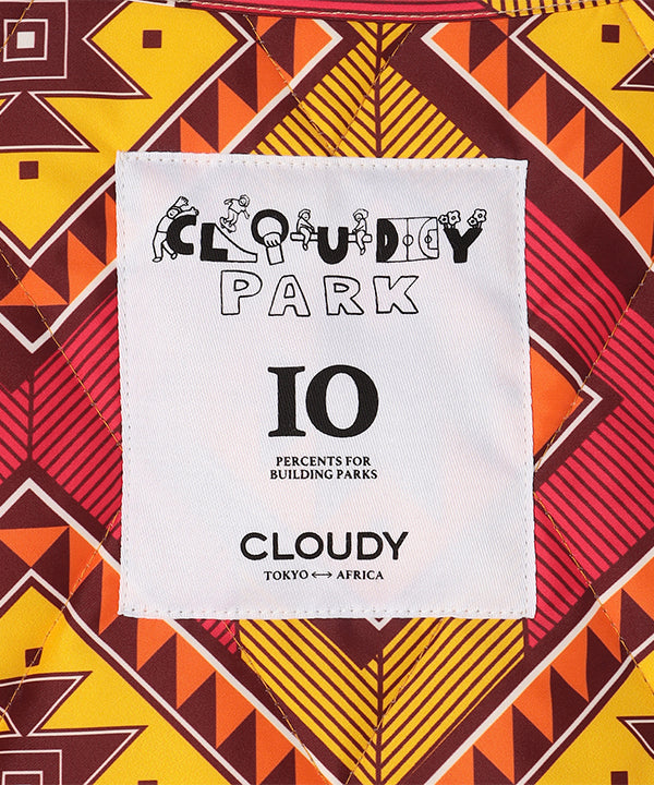 Recycled Reversible Quilting Jacket BEIGE