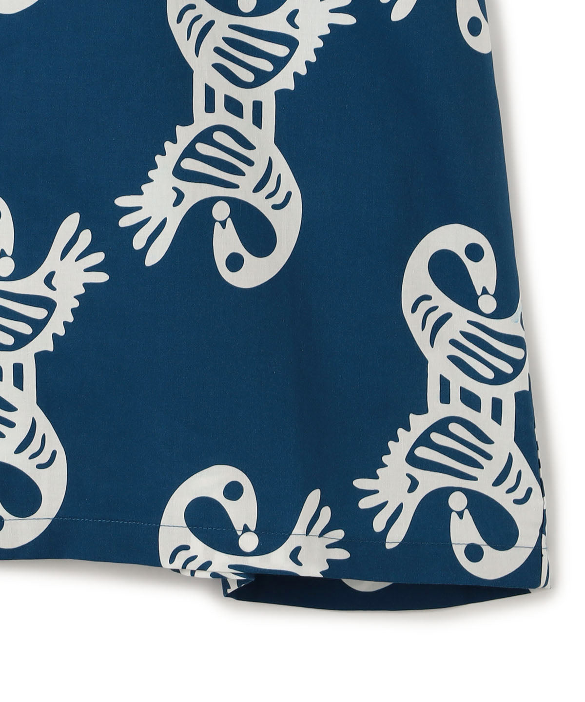 African Textile Shirt BLUE