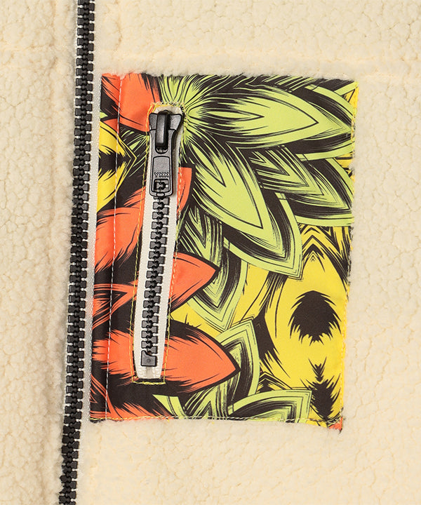 Kids Recycled Reversible BOA Blouson OFFWHITE