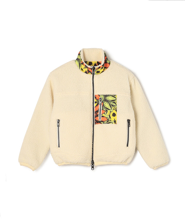 Kids Recycled Reversible BOA Blouson OFFWHITE