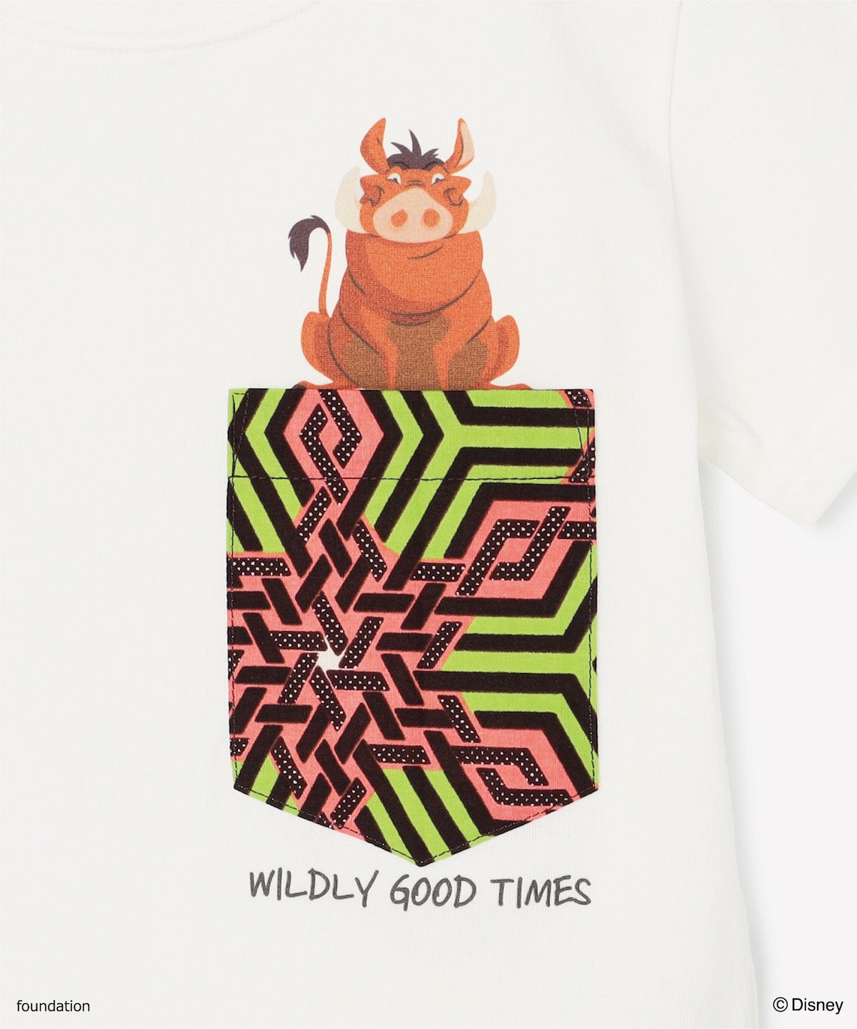 キッズポケットTシャツ PUMBAA WHITE