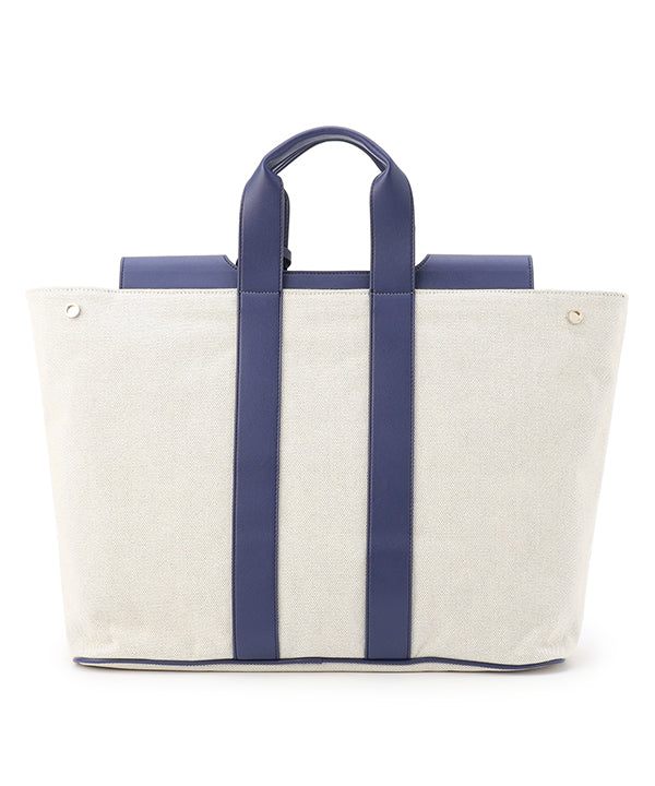Two Tone Kente Bag (Large) NAVY
