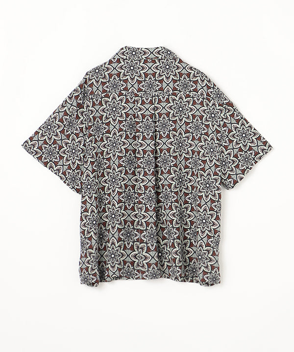 Recycled African Textile Shirt BROWN